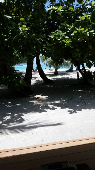 Blick von unserer Terrasse  Meeru Maldives Resort Island