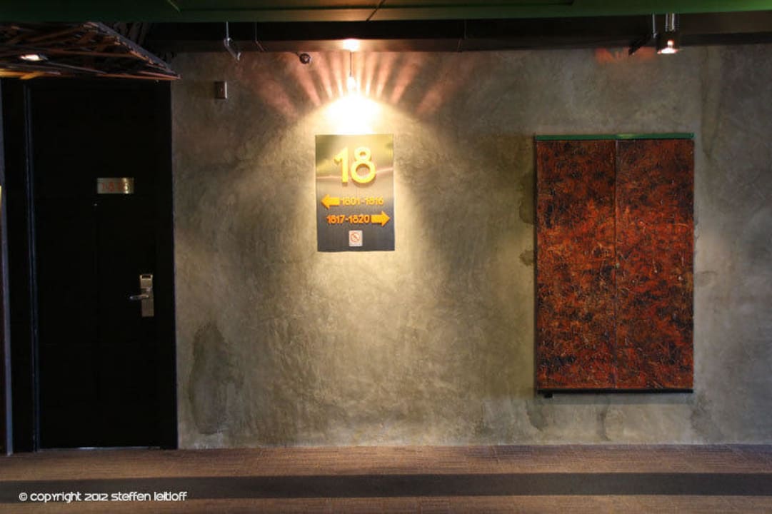 Floor 18 - Blick vom Fahrstuhl aus Siam@Siam Design Hotel Bangkok