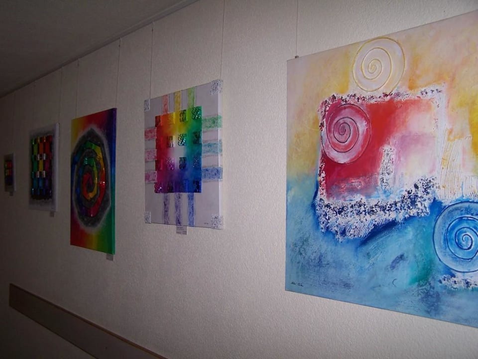 Kunst auf dem Hotelflur Hotel am Rosengarten