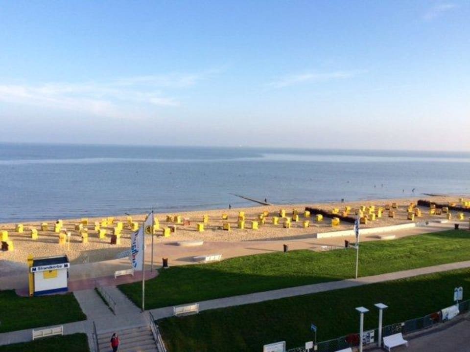 Ausblick aus Junior Suite 5. Stock Strandhotel Duhnen / Aparthotel Kamp