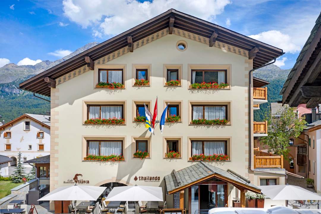 Außenansicht Albana Hotel Silvaplana
