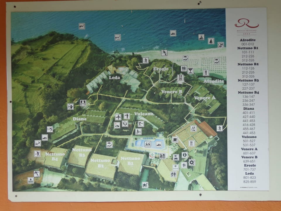 Übersichtsplan Hotel Aldiana Club Rocca Nettuno Calabria