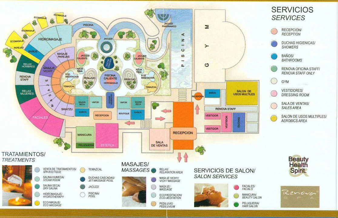 Übersichtsplan SPA Einrichtung Grand Palladium Colonial Resort & Spa