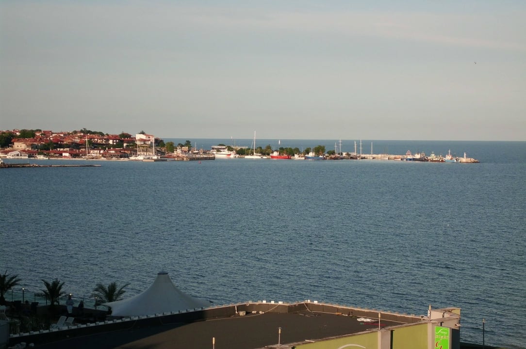 Blick vom Balkon auf Alt-Nessebar Hotel Bilyana Beach