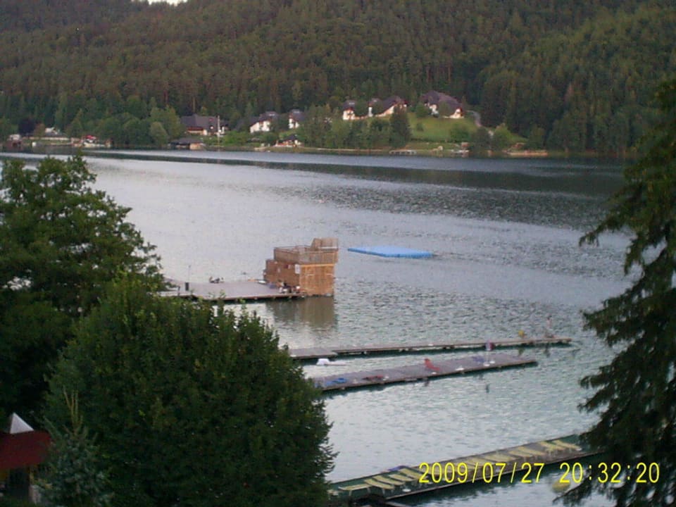 Ausblick - Zimmer seitlicher Seeblick Strandhotel Orchidee