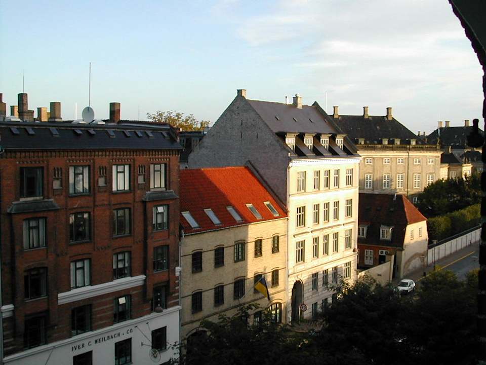 Ausblick aus einem Zimmer Richtung Straßenseite Copenhagen Admiral Hotel