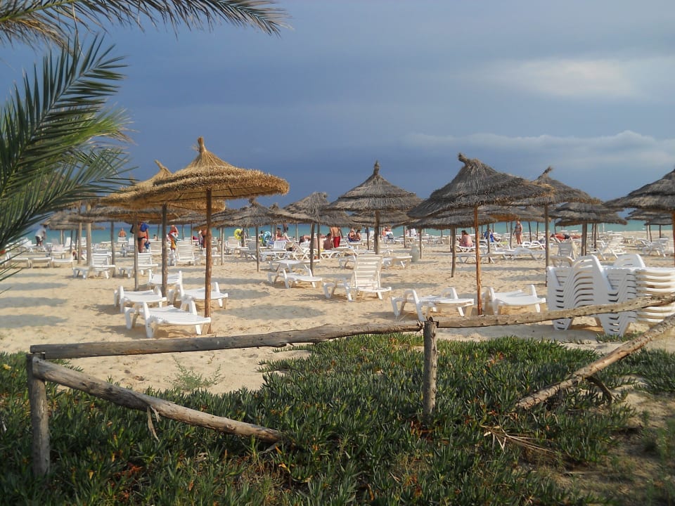 Вид пляжа из бара The Club Hammamet