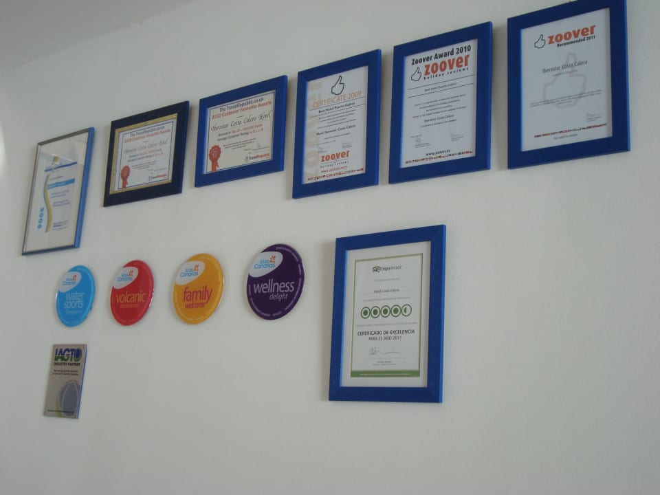 Auszeichnungen Hotel Costa Calero