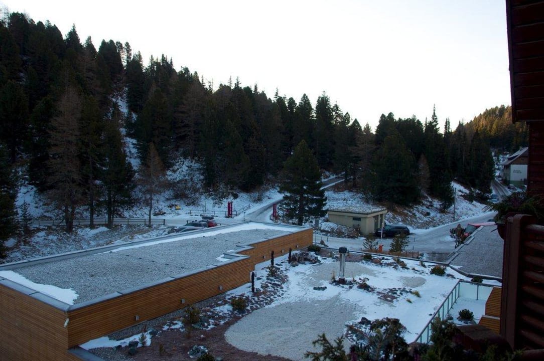 Ausblick vom Zimmer zur Landseite Hotel Hochschober