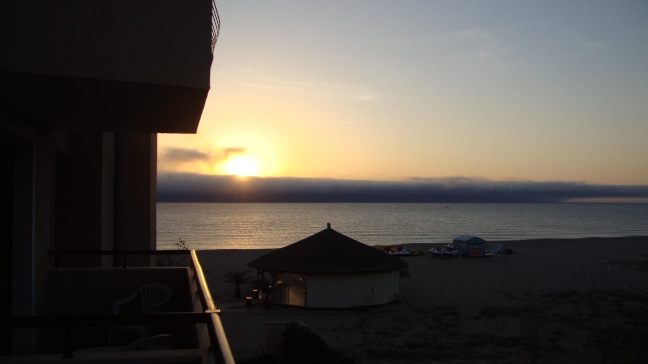 Sonnenaufgang seitl. Meerblick  HVD Clubhotel Miramar