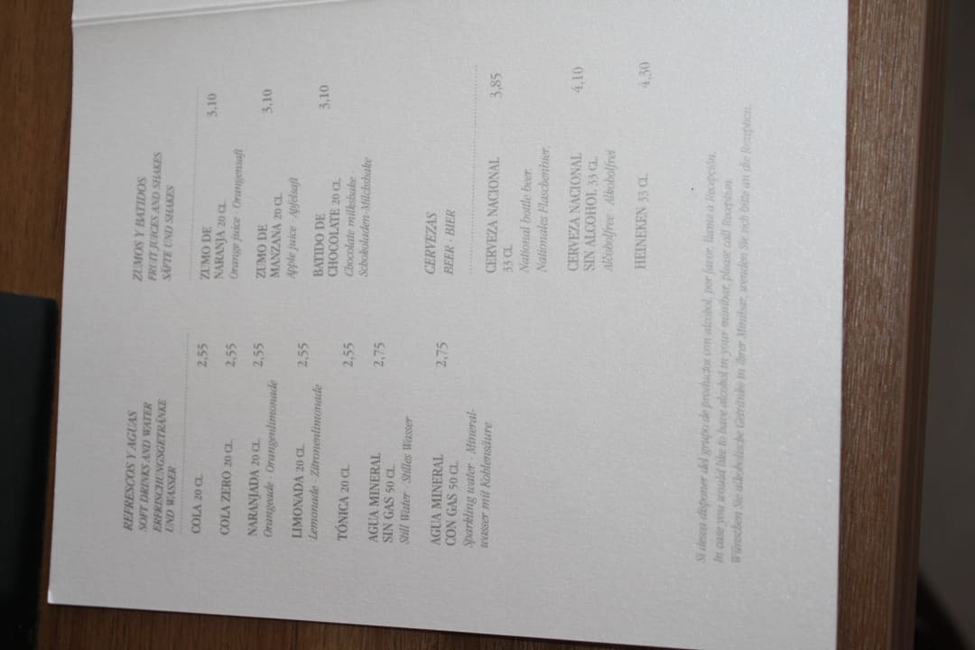 Preise Minibar Zafiro Palace Alcudia