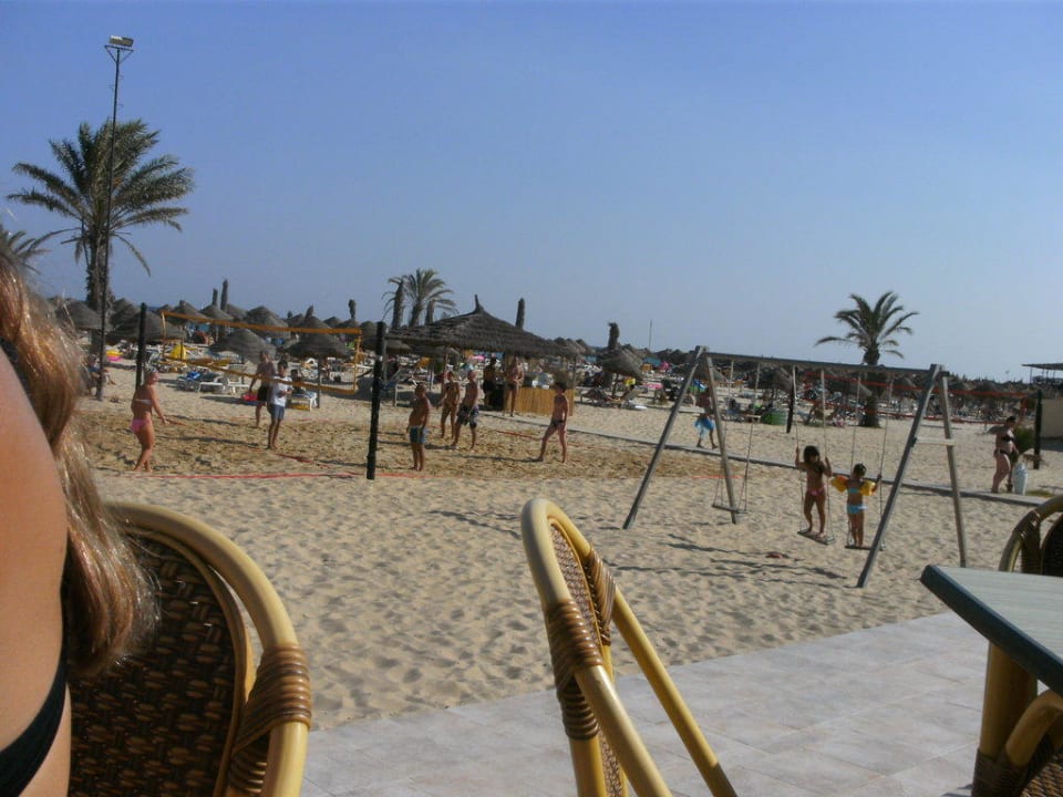 Der Blick von der Strandbar Hotel Paradis Palace