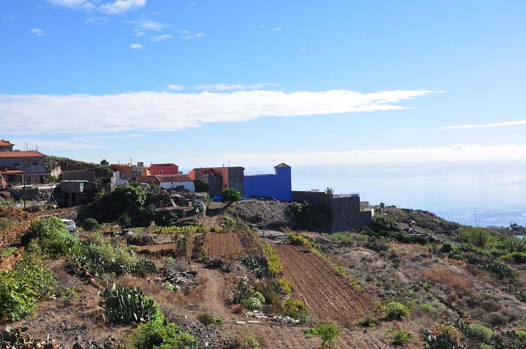 Ausblick über die benachbarten Felder  Hotel Casa Maria