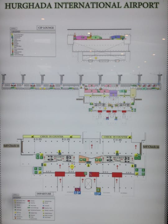 Übersichtsplan vom neuen Terminal in Hurghada Jaz Makadi Oasis Resort