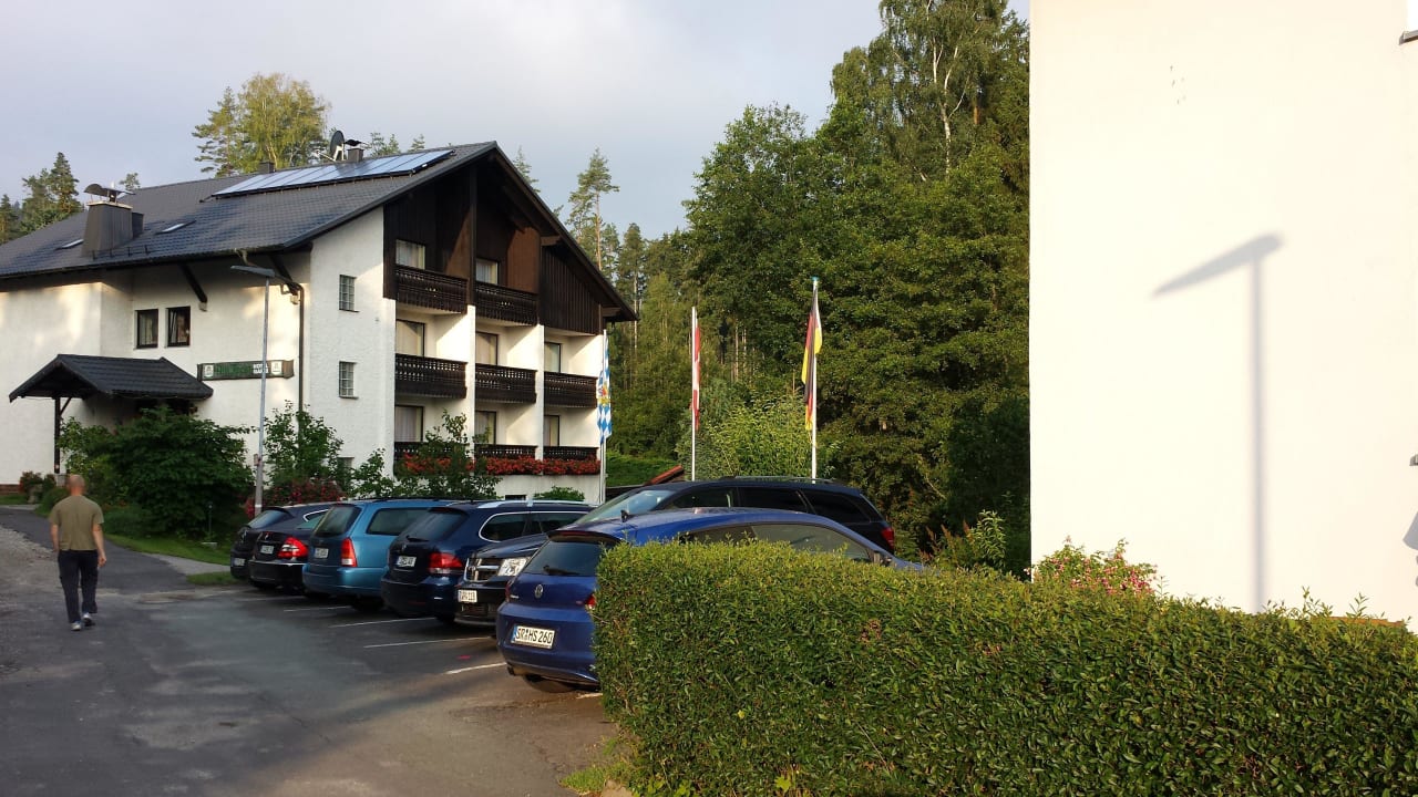 Blick von der Straße Landhaus Am Forst