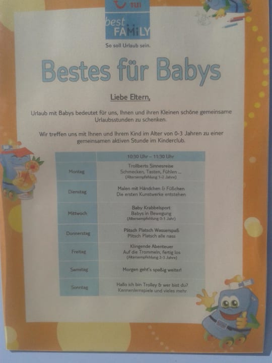 Babyclub TUI KIDS CLUB Alex Beach