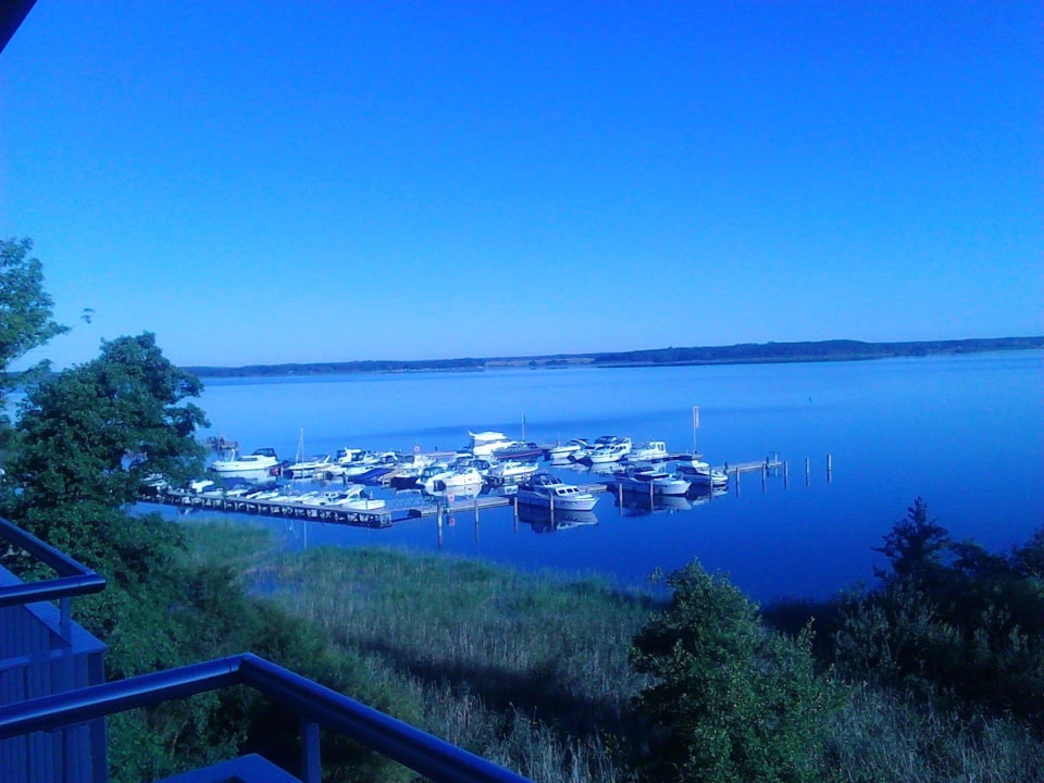 Blick am Morgen vom 4.Stock Seehotel Fleesensee