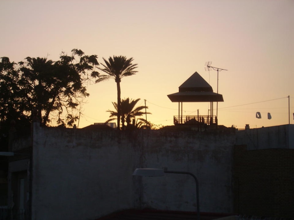 Sonnenuntergang Blick vom Balkon Hotel Marengo