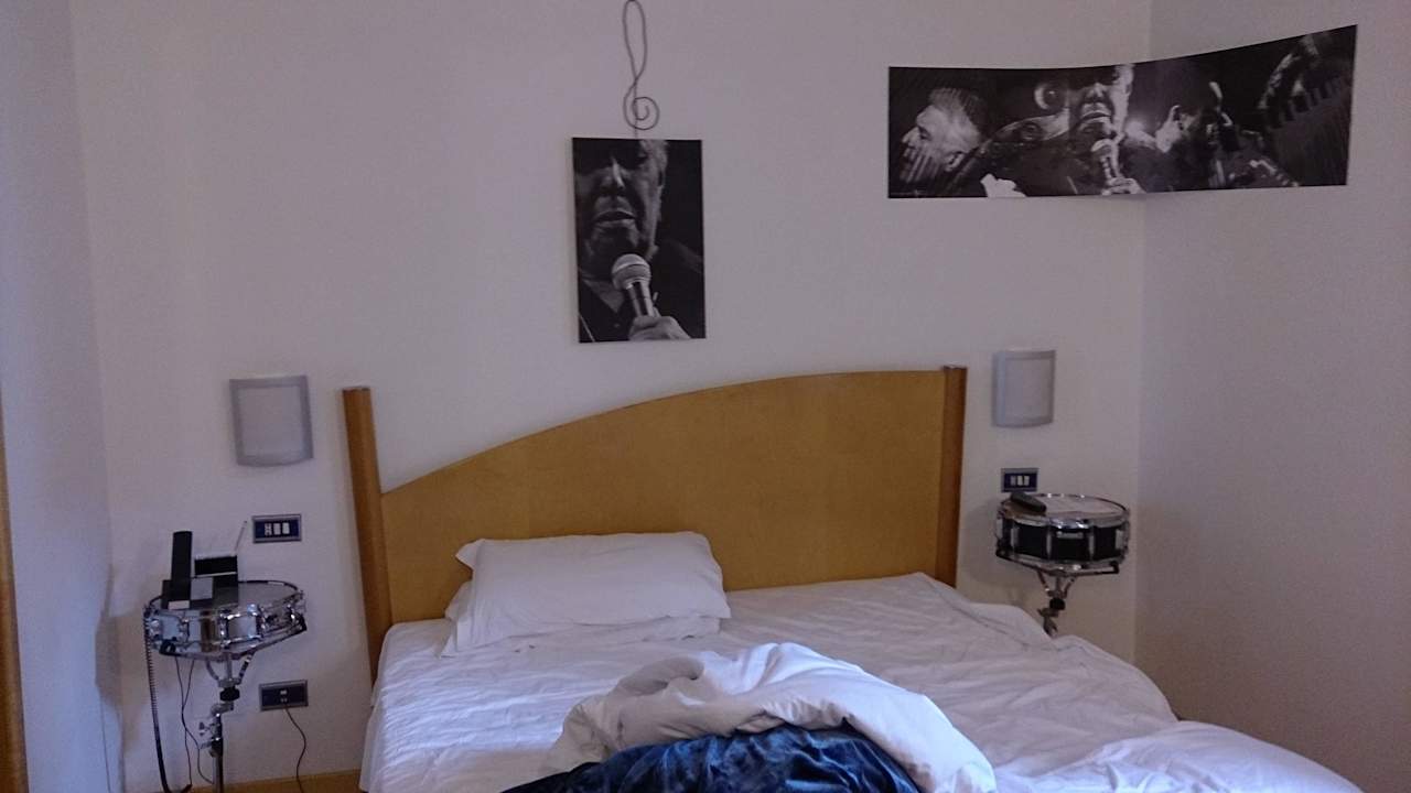 Bett am Abreisetag Hotel Franklin Feel the Sound