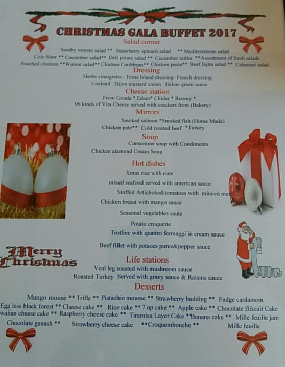 Gala Buffet zu Weihnachten Three Corners Sea Beach Resort