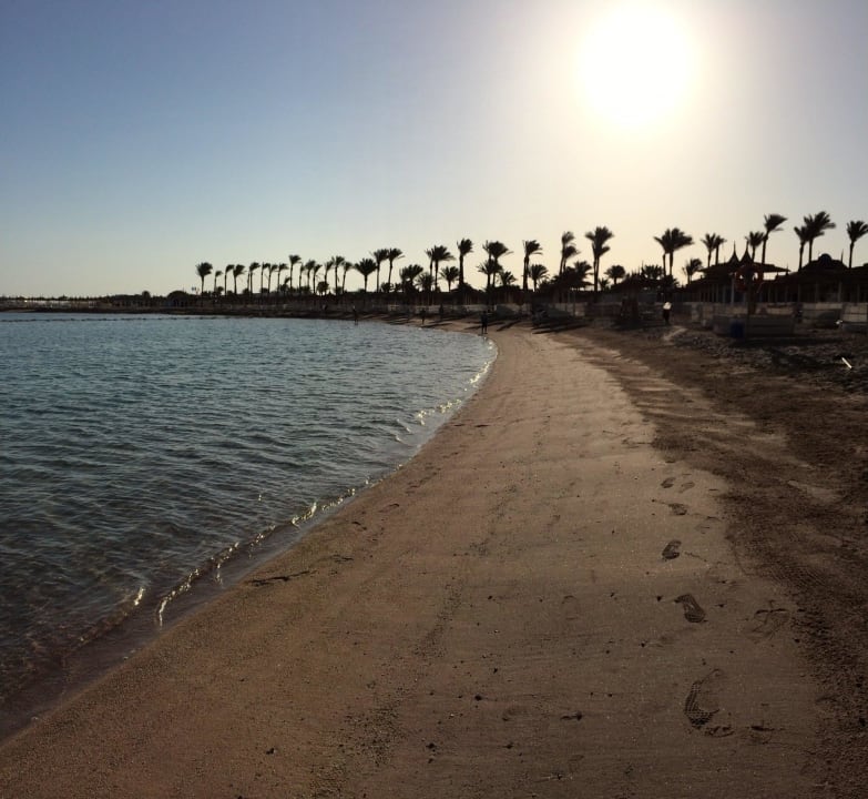 Strand am Ankuftstag Abends Pickalbatros Dana Beach Resort - Hurghada