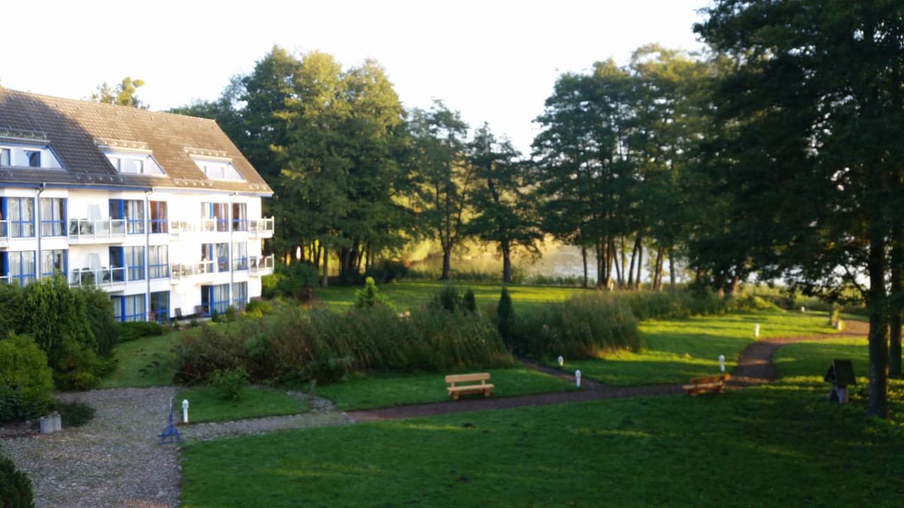 &quot;Blick vom Zimmer in den Garten&quot; Hotel Fährkrug (Templin