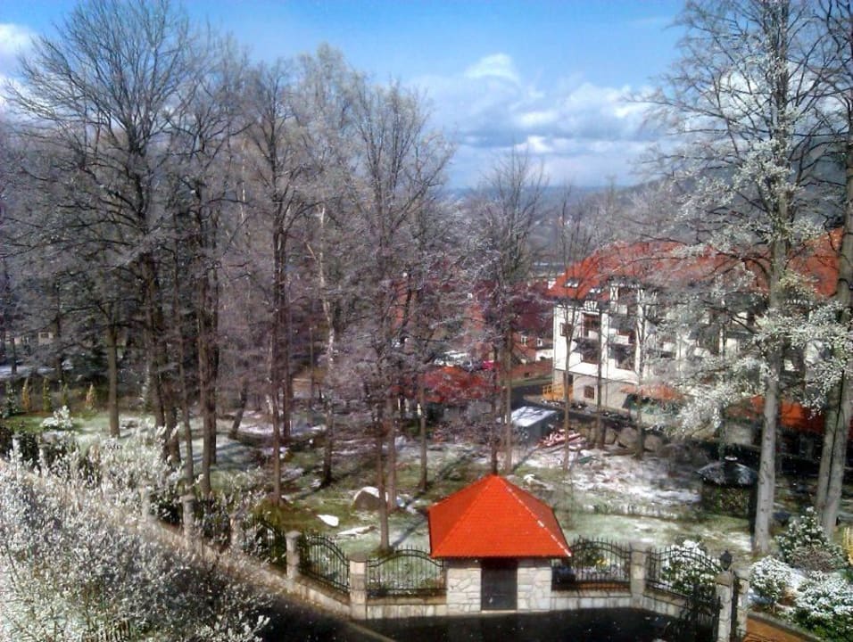 Widok z balkonu Hotel Sudetia