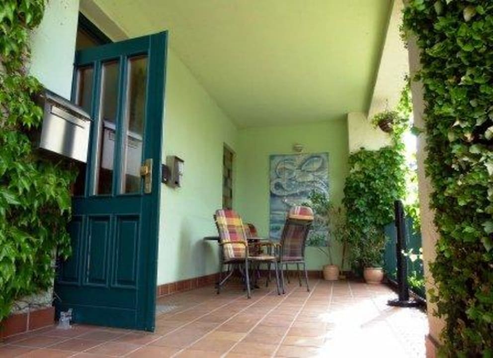 Der Winfang mit Sitzecke Pension Boddenblick