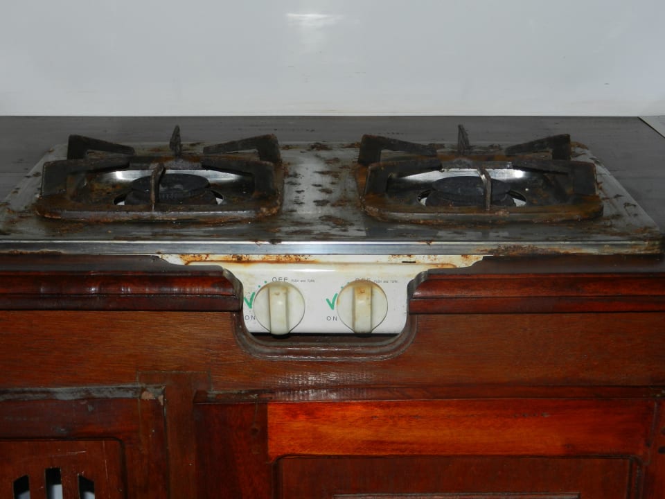 Küchenzeile mit Kocher Palm Beach Guesthouse