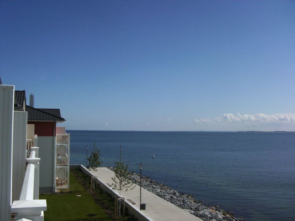 Aussicht vom Balkon BEECH Resort Boltenhagen