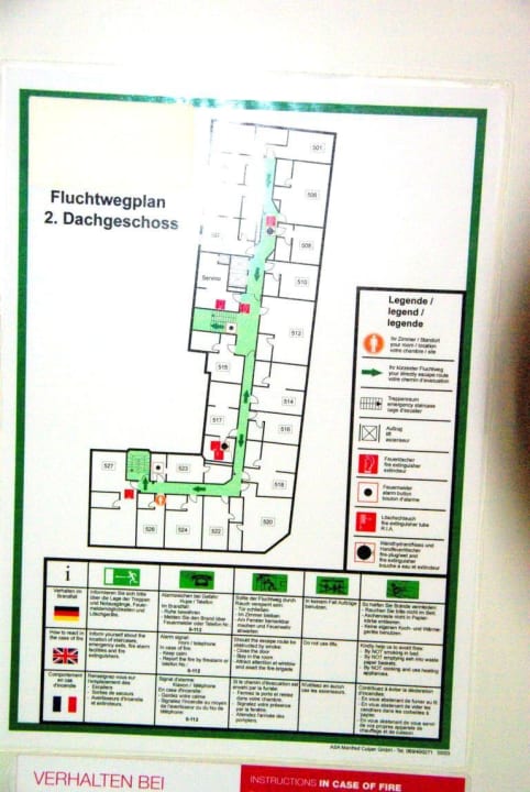 Rettungsplan Hotel Halm Konstanz