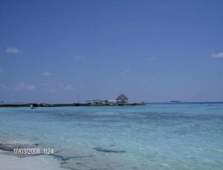 Bootsanleger von Südseite aus Summer Island Maldives