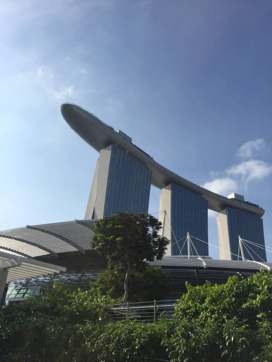 Widok na Hotel Marina Bay Sands