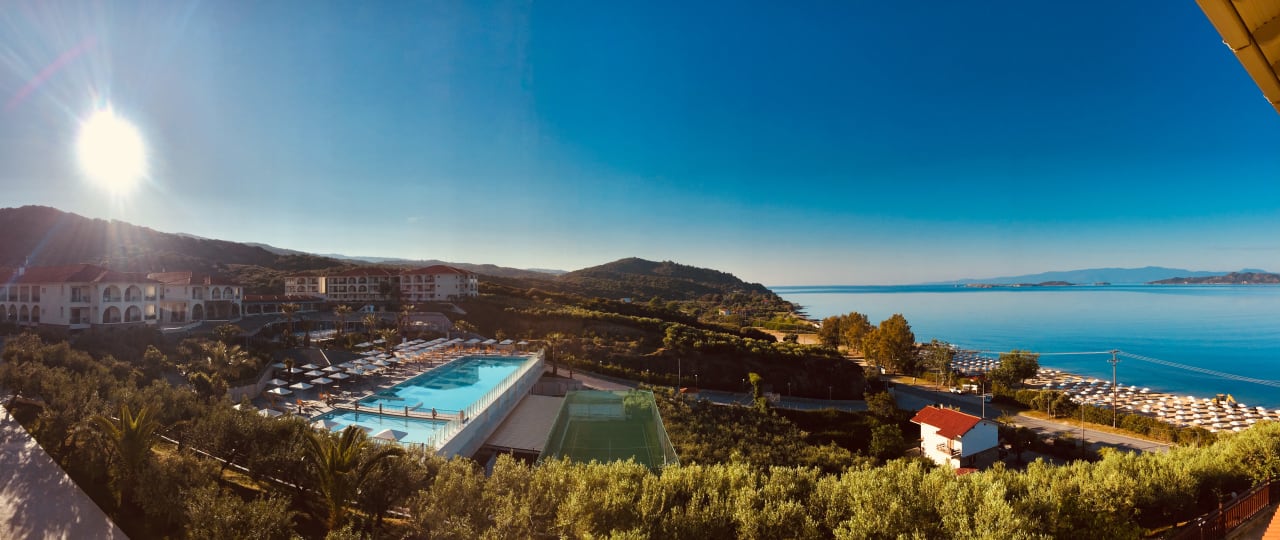 Ausblick Akrathos Beach Hotel