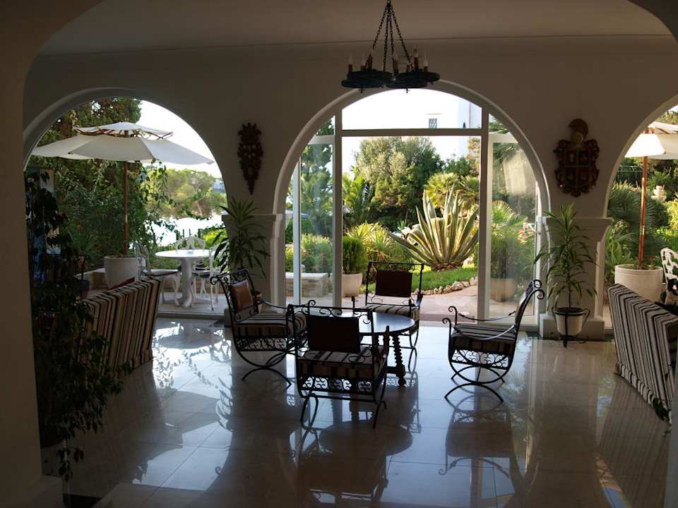 Lobby und Ausgang zum Garten/Strand Grupotel Rocador
