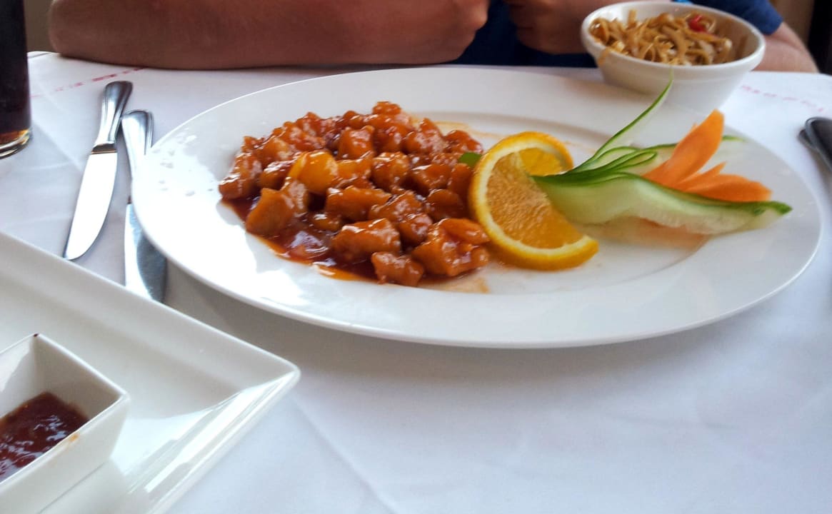 Hauptspeise beim a la carte Chinesen, Top ! Stella Garden Resort & Spa, Makadi Bay