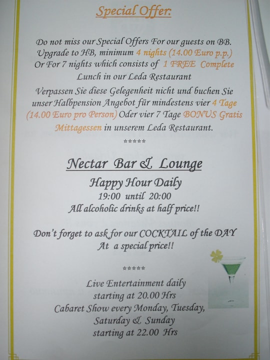 Information Constantinou Bros Athena Beach Hotel