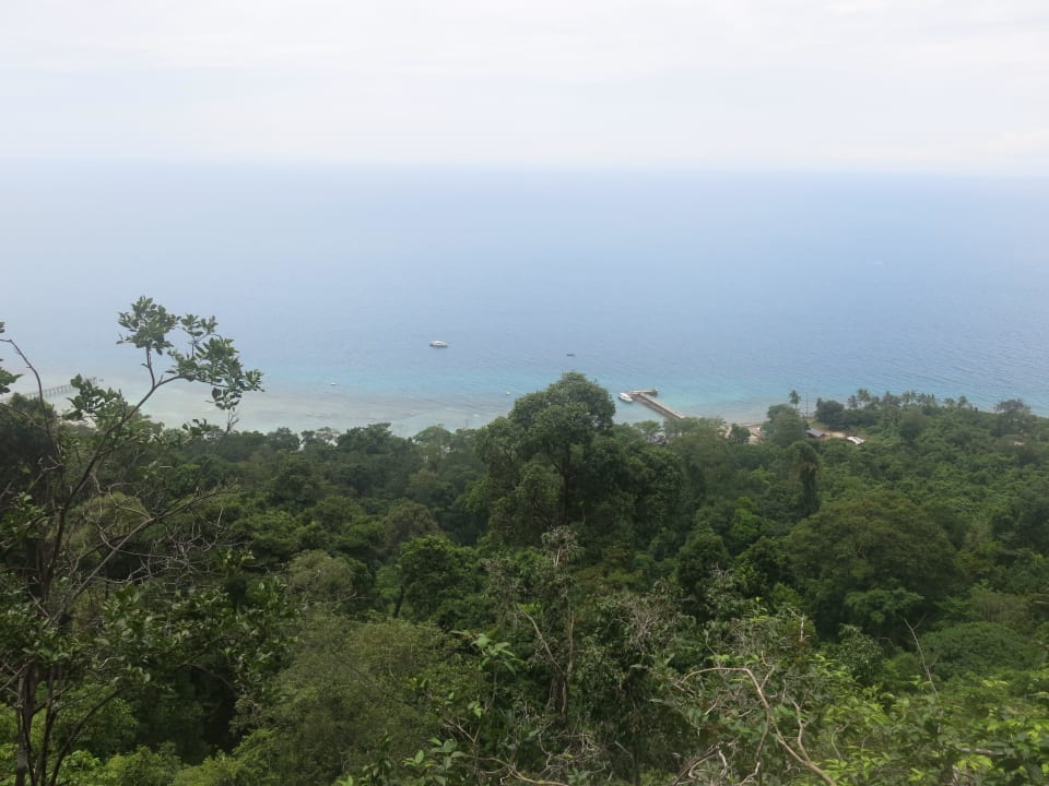 Ein Dschungelpfad führt zu diesem Aussichtspunkt Tunamaya Resort