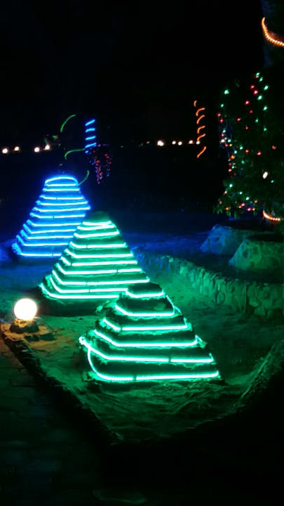 Weihnachtsbeleuchtung  Three Corners Sea Beach Resort