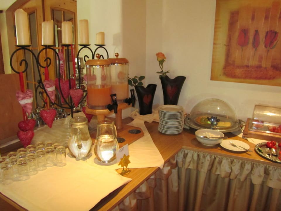 Saftbar beim Frühstück Hotel Dornauhof