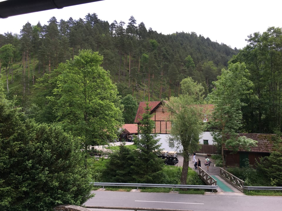 Ausblick Pension Golfclub Adamstal