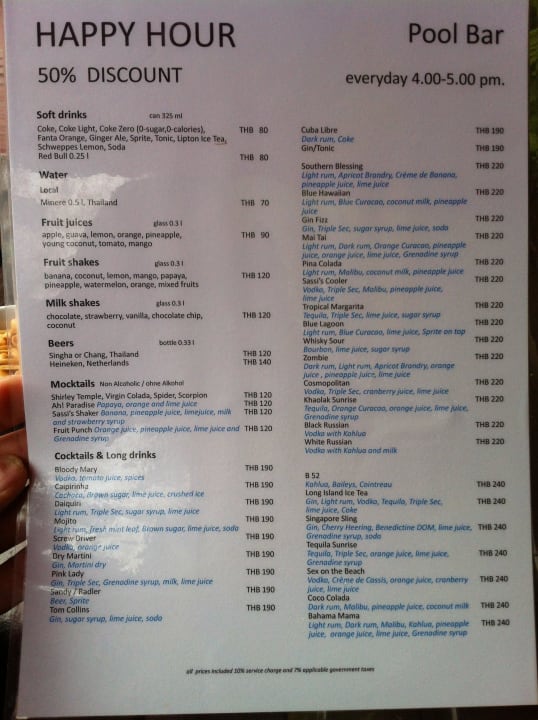 Happy hour Ramada Resort by Wyndham Khao Lak