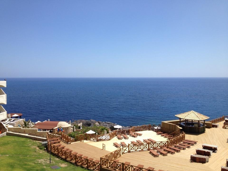 Blick aus Zimmer 417... Hotel Kalithea Horizon Royal