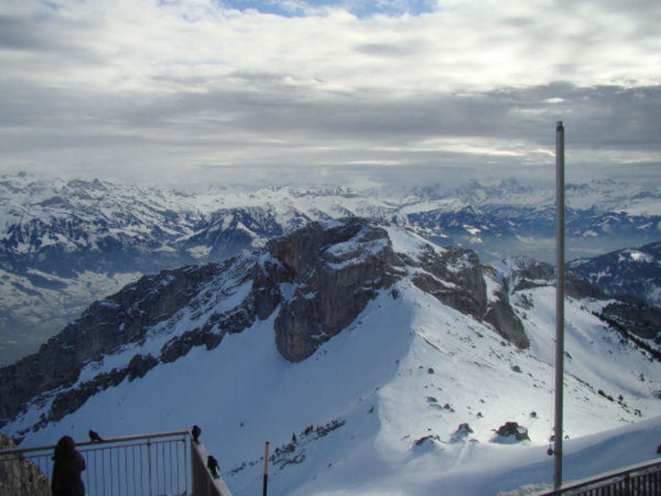 Aussicht vom Zimmer Hotel Pilatus-Kulm