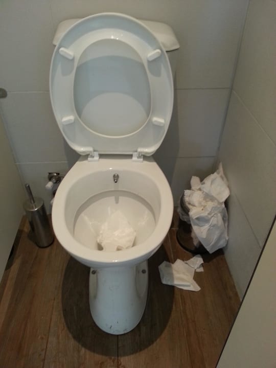 Ekelige Toilette am Strand Terrace Elite Resort