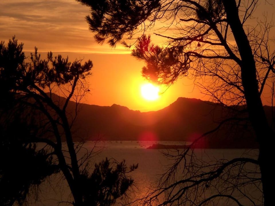 Sonnenuntergang von der Ermita aus gesehen Hotel Ermita de la Victoria