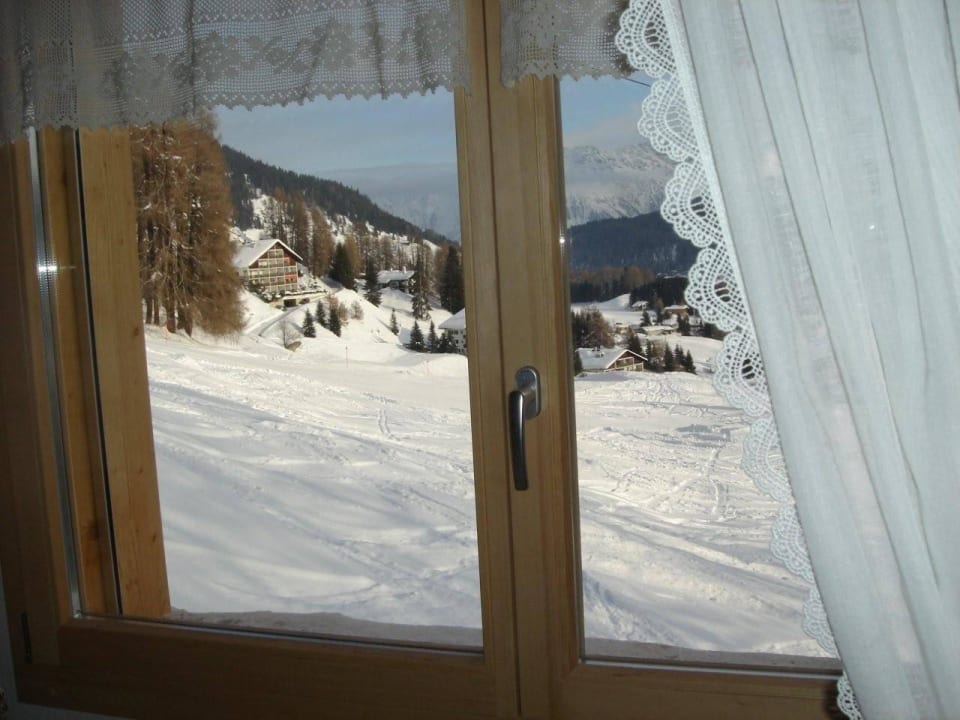 Aussicht zur Parsenn Skipiste Davos: Chalet i da Lercha für 7Pers.