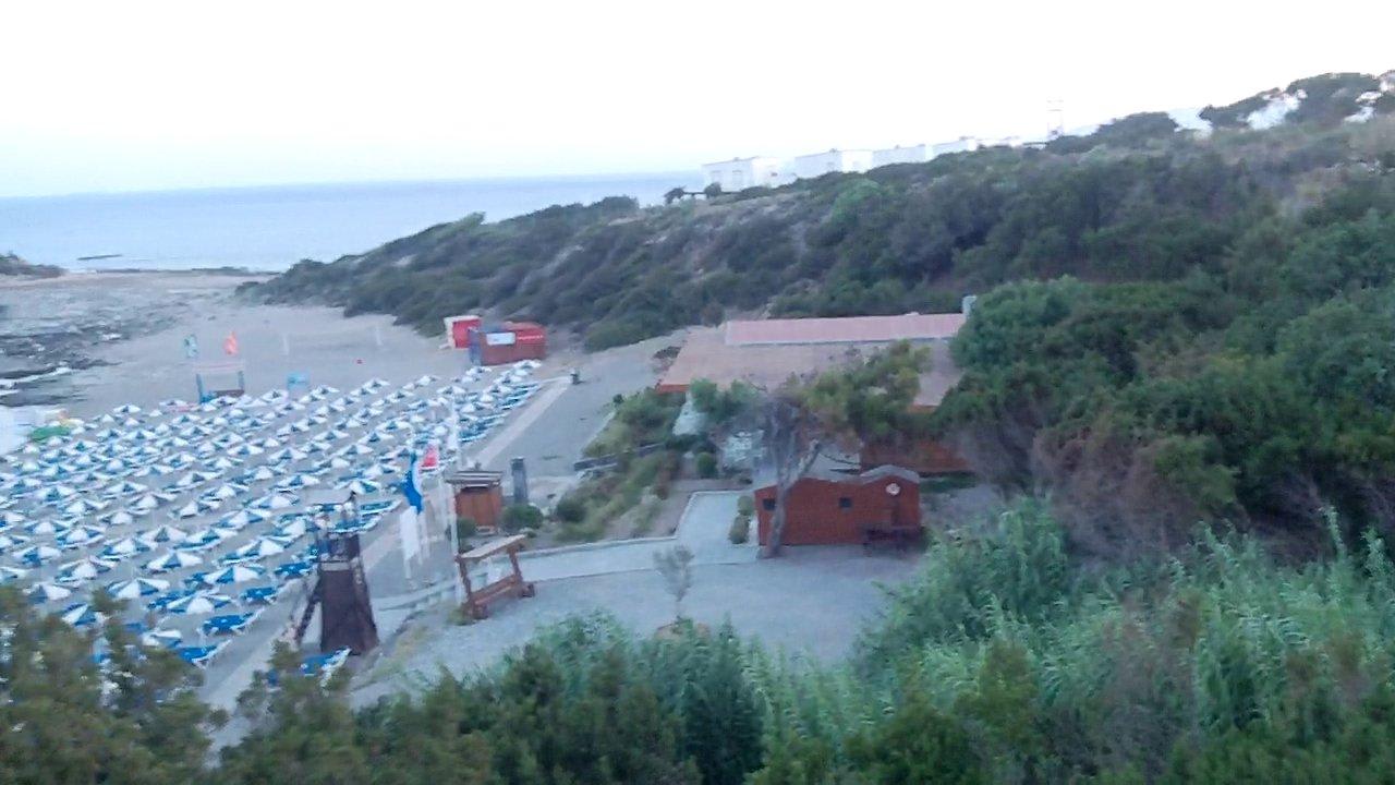 Blick auf den schönen,sauberen Strand Rodos Princess Beach Hotel & Spa