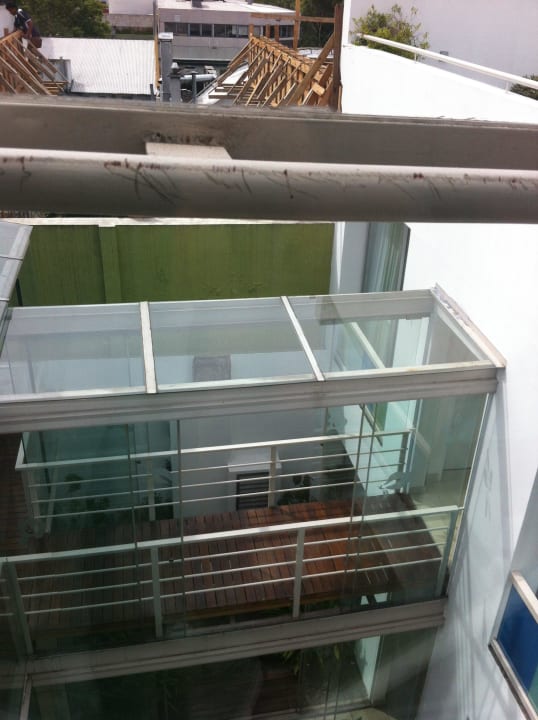 Blick von der Dachterrasse Vitrum Hotel