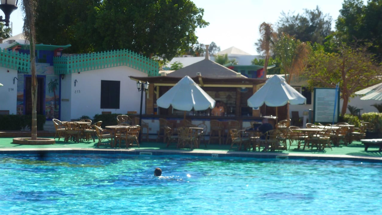 Pool mit Pool Bar Ghazala Beach